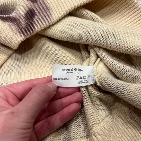 Natural Life Taylor Oversized Sweater Sunrise Tie Dye Sz S/M Cotton Boho - Picture 5 of 6